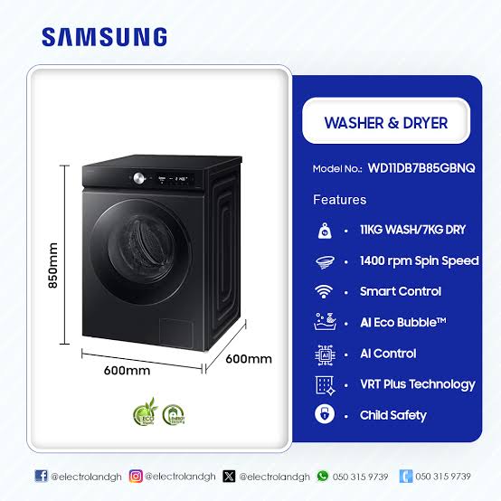 SAMSUNG WASHING MACHINE WD 11 KG11