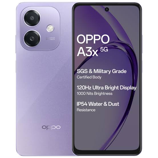 OPPO A3X 5G (4GB RAM, 128GB Storage)