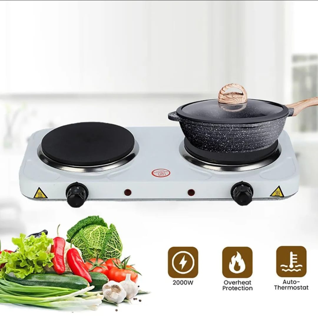 Double electric hot plate