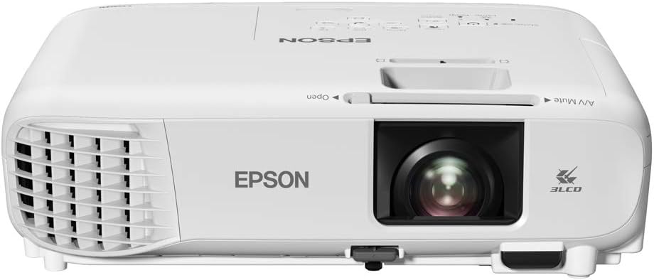 Epson PowerLite X49 3LCD XGA Classroom Projector with HDMI - Bright, Durable, and Versatile